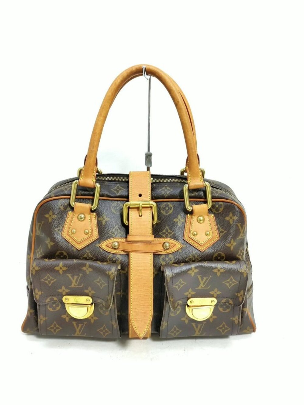 Authentic Louis Vuitton Manhattan GM Monogram Canvas Satchel Top Handle Bag - Picture 2 of 16